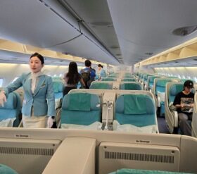 Airline Review: Korean Air – Business Class (Boeing 777-300 with Lie Flat Seats): Bangkok – Seoul (KE 652)