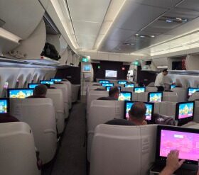 Airline Review: Qatar Airways – Business Class (Boeing 777-300ER) with Qsuites :  Seattle – Doha (QR 720)